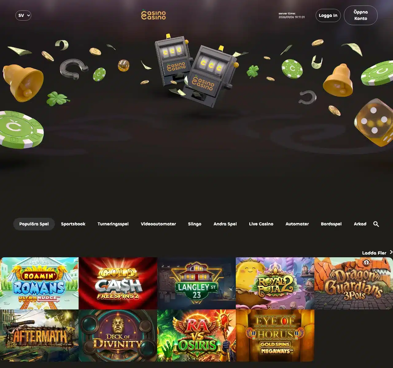 CasinoCasino svenska startsida i september 2026